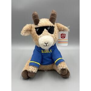 American Greetings G.O.A.T Animal Plush Stuffed Animal Goat Toy w/ Shirt 11”